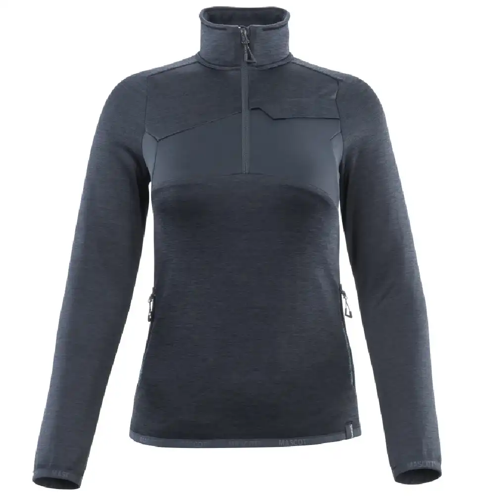 Damen Fleecepullover "ACCELERATE" in schwarzblau, XXL - Bild 1