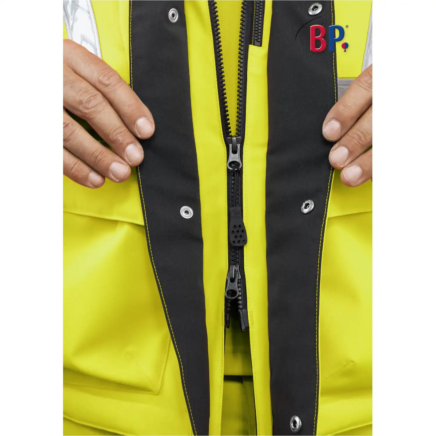 Warnschutz Winterjacke "2033-880" in warnorange/anthrazit, 3XL - Thumbnail 4