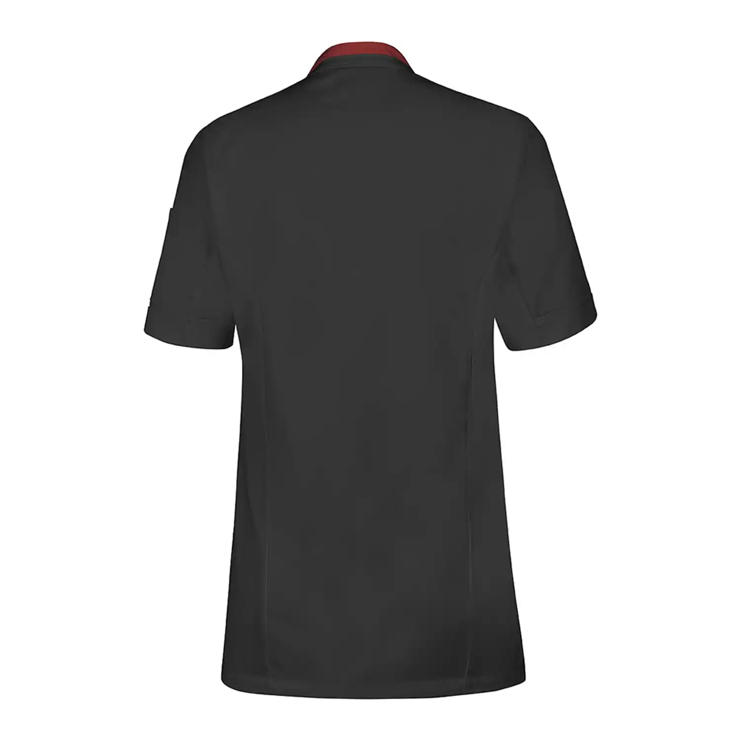 Damen Kochhemd "GINSENG" in schwarz/rot, L - Thumbnail 2