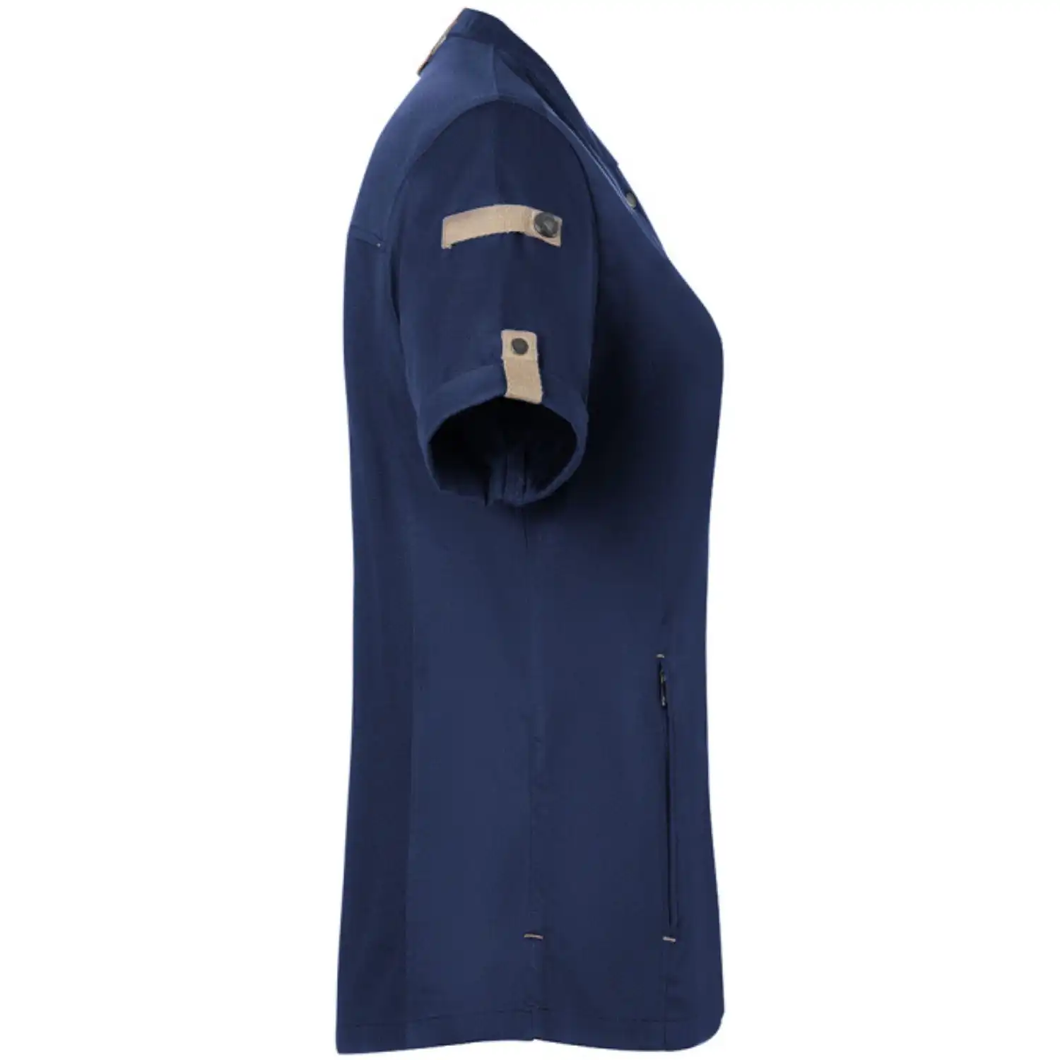 Damen Kochjacke "JF 27" in stahlblau, 34 - Thumbnail 3