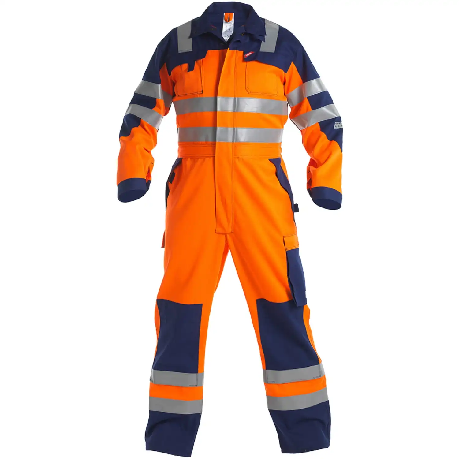 Multinorm Overall "4235-835" Safety+ Kl. 3 orange/marine in 3XL - Thumbnail 1