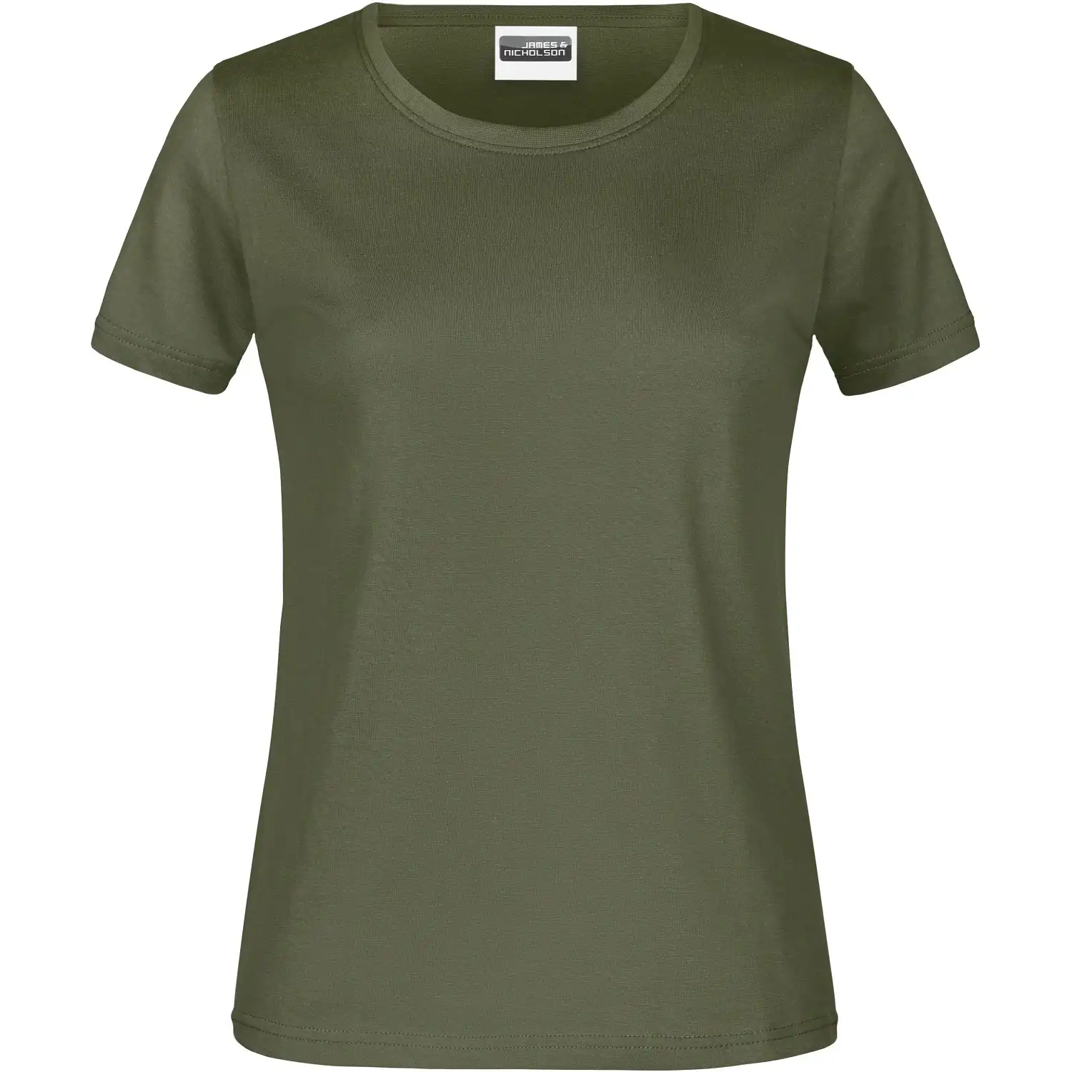 Damen Basic T-Shirt 180g/m² "JN789" in olive, M - Bild 1