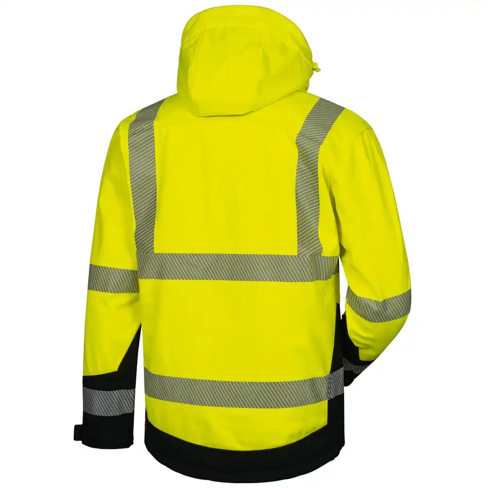 Winter Warnschutz Softshelljacke 2in1 in gelb/schwarz, L - Thumbnail 2