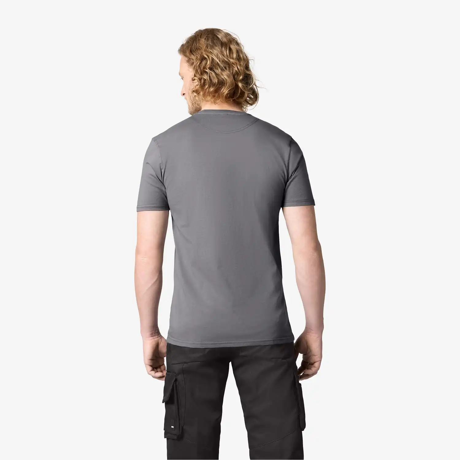 T-Shirt "JENS" in grau, M - Thumbnail 2