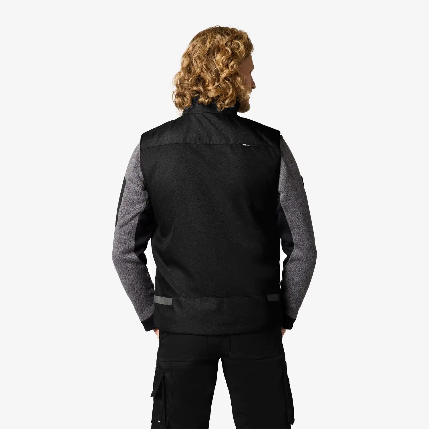 Softshell Arbeitsweste "HAUKE" in schwarz, L - Thumbnail 2