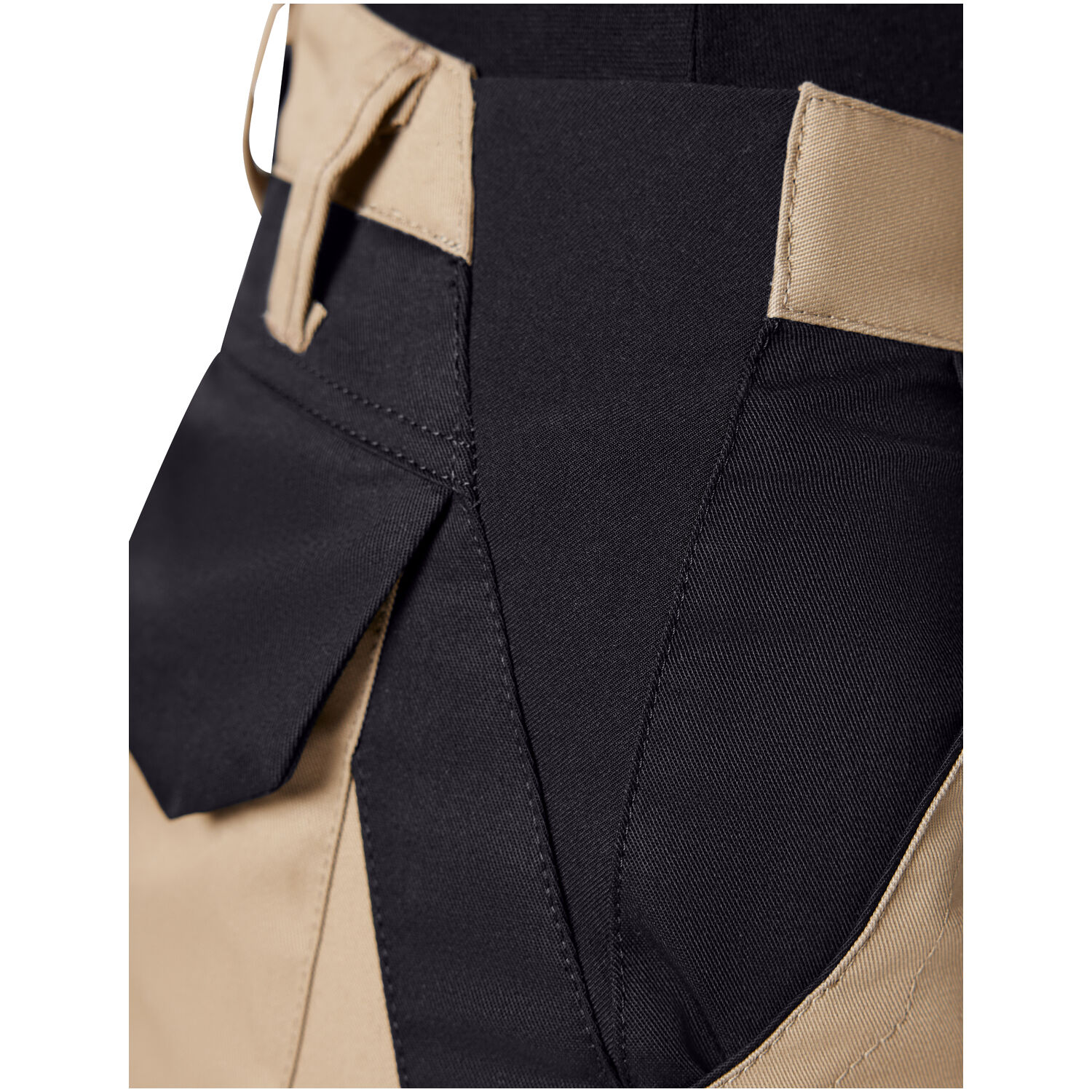 Damen Arbeitshose "ANNETTE" in beige/schwarz, 40 - Thumbnail 5