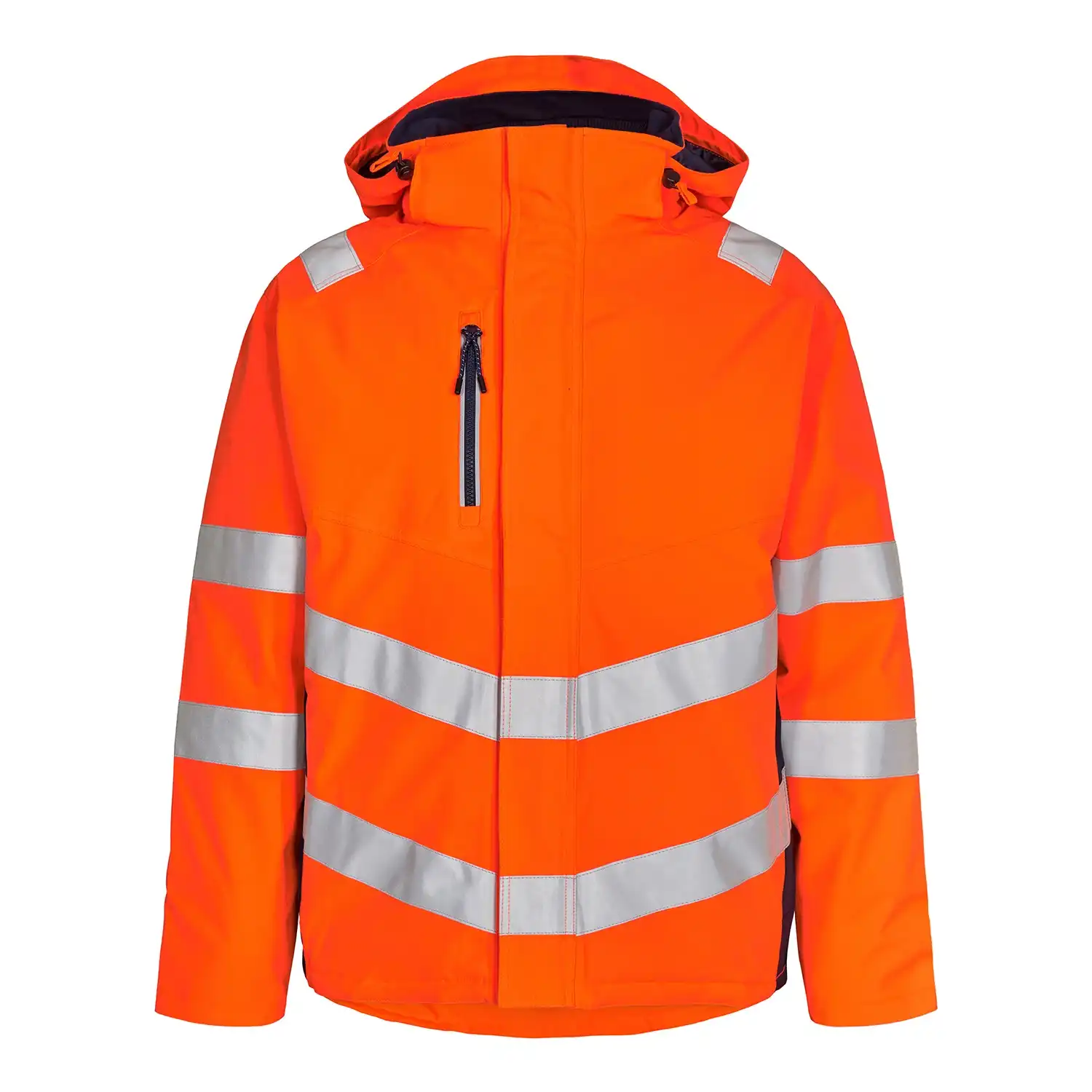 Warnschutz Winterjacke "1946-930" Safety Kl. 3 in orange/marine, XL - Thumbnail 1