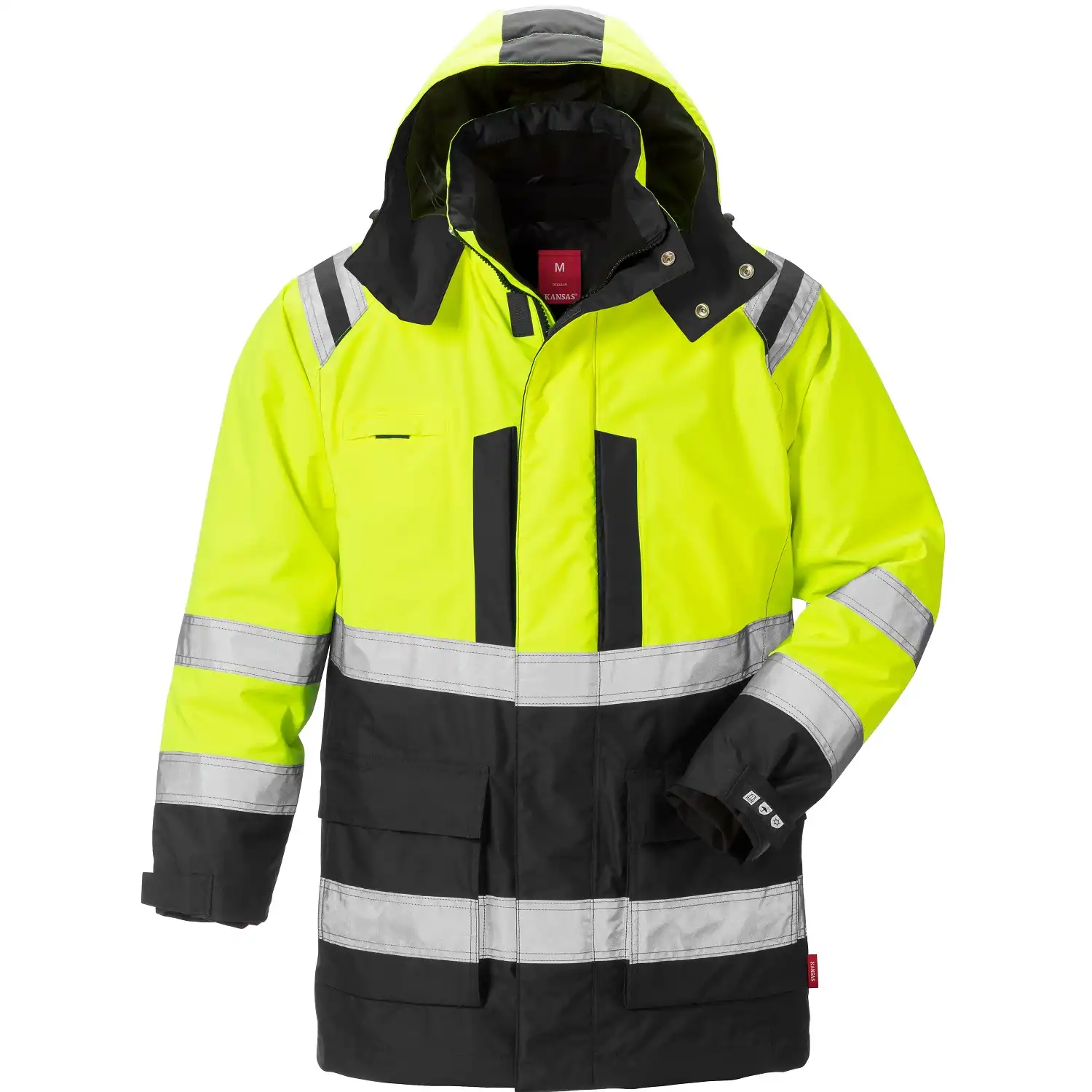 Warnschutz Winterparka "4036 GTT" in gelb/schwarz, XS - Thumbnail 1