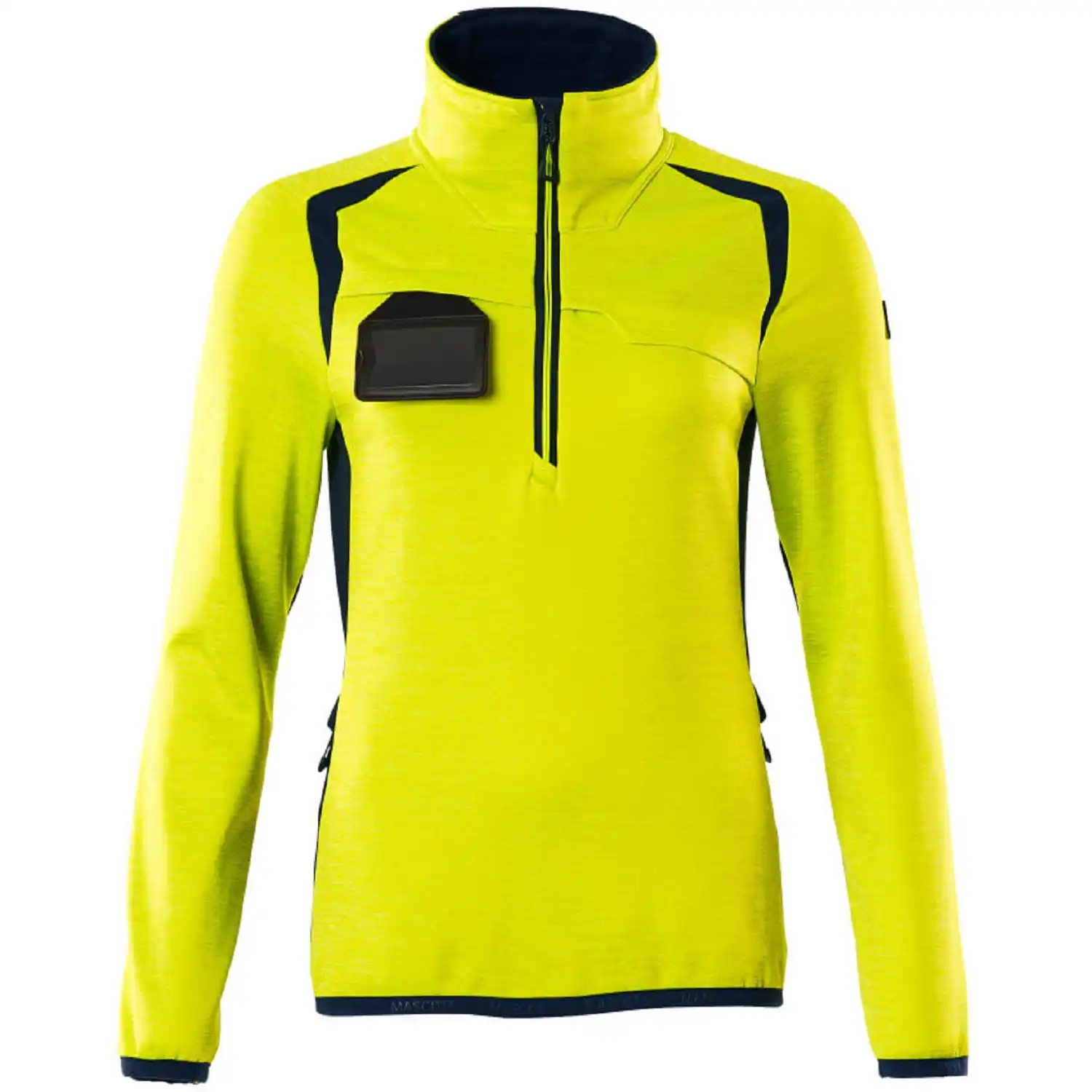 Damen Fleecepullover "ACCELERATE SAFE" in gelb/schwarzblau, XXL - Bild 1