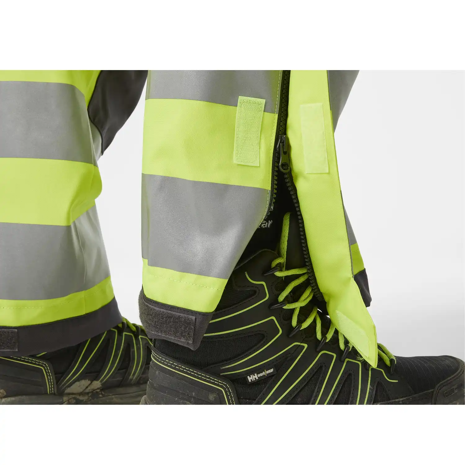 Warnschutz Regen-Handwerkerhose "ALNA 2.0" in gelb/schwarz, C44 - Thumbnail 5