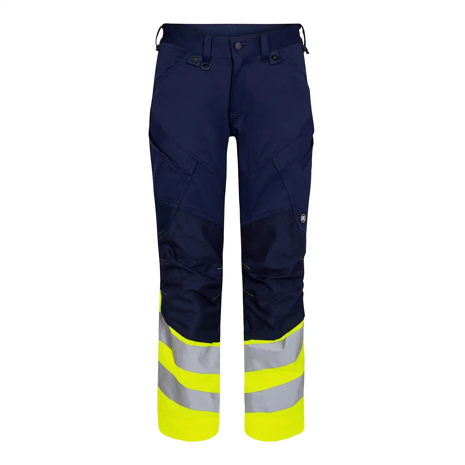 Warnschutz Stretch Bundhose "2546-314" Safety Kl. 1 in marine/warngelb, 56 - Thumbnail 1