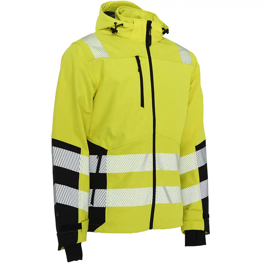 Warnschutz Softshelljacke "116503R" Visible Xtreme in gelb/schwarz, L - Thumbnail 1
