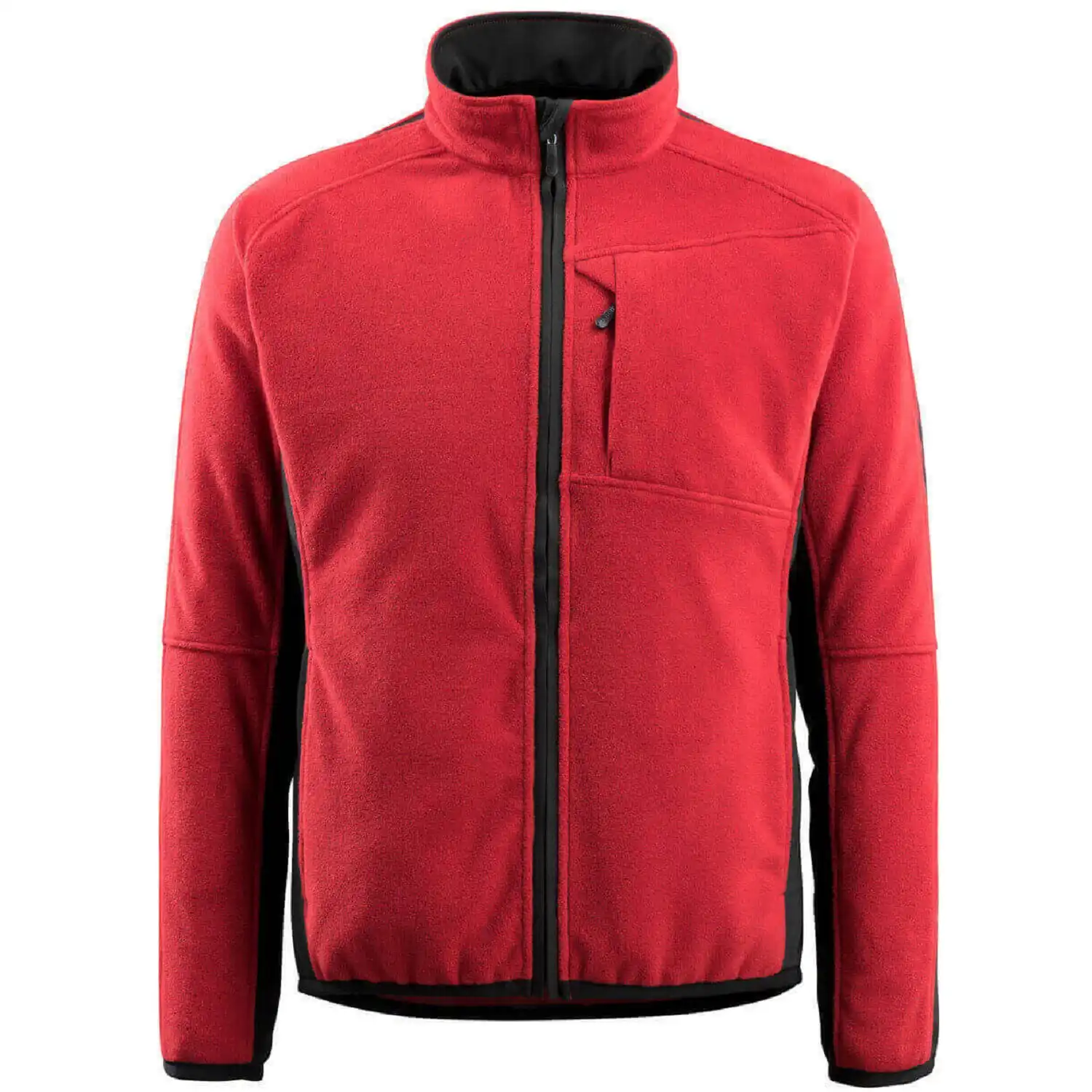 Fleecejacke "HANNOVER" Unique in rot/schwarz, XXL - Bild 1