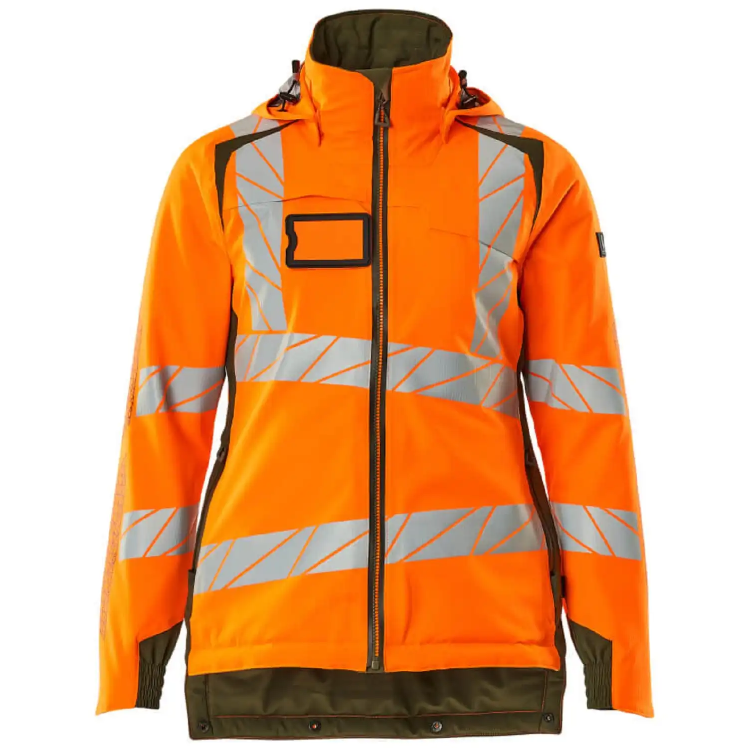 Damen Warnschutz Winterjacke "ACCELERATE SAFE" in orange/moosgrün, XXL - Thumbnail 1