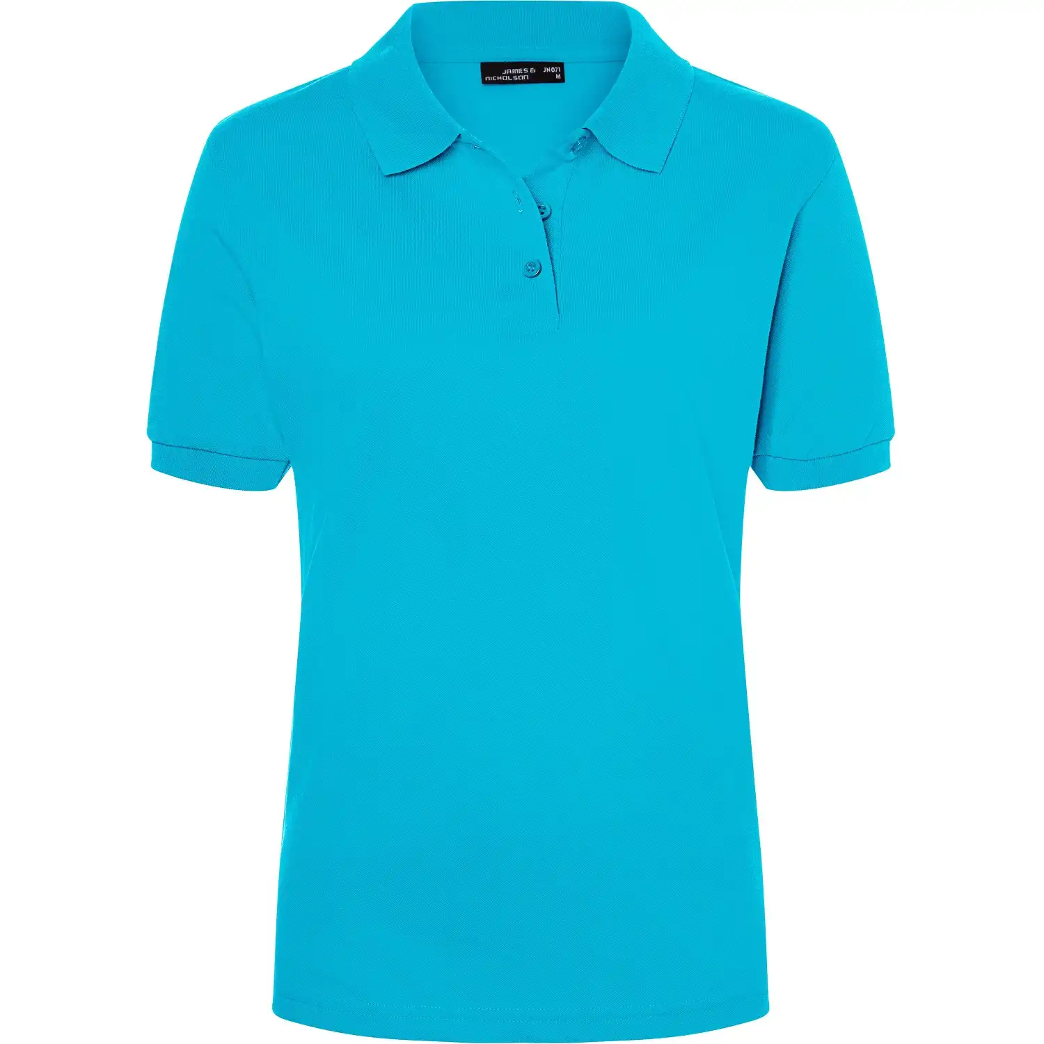 Damen Polo-Shirt Classic "JN071" in turquoise, M - Thumbnail 1