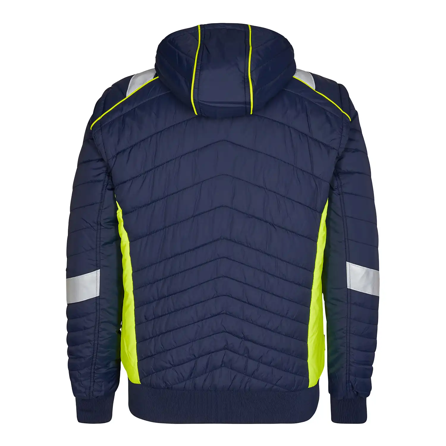 Steppjacke "1870-224" Cargo in marine/warngelb, L - Thumbnail 2