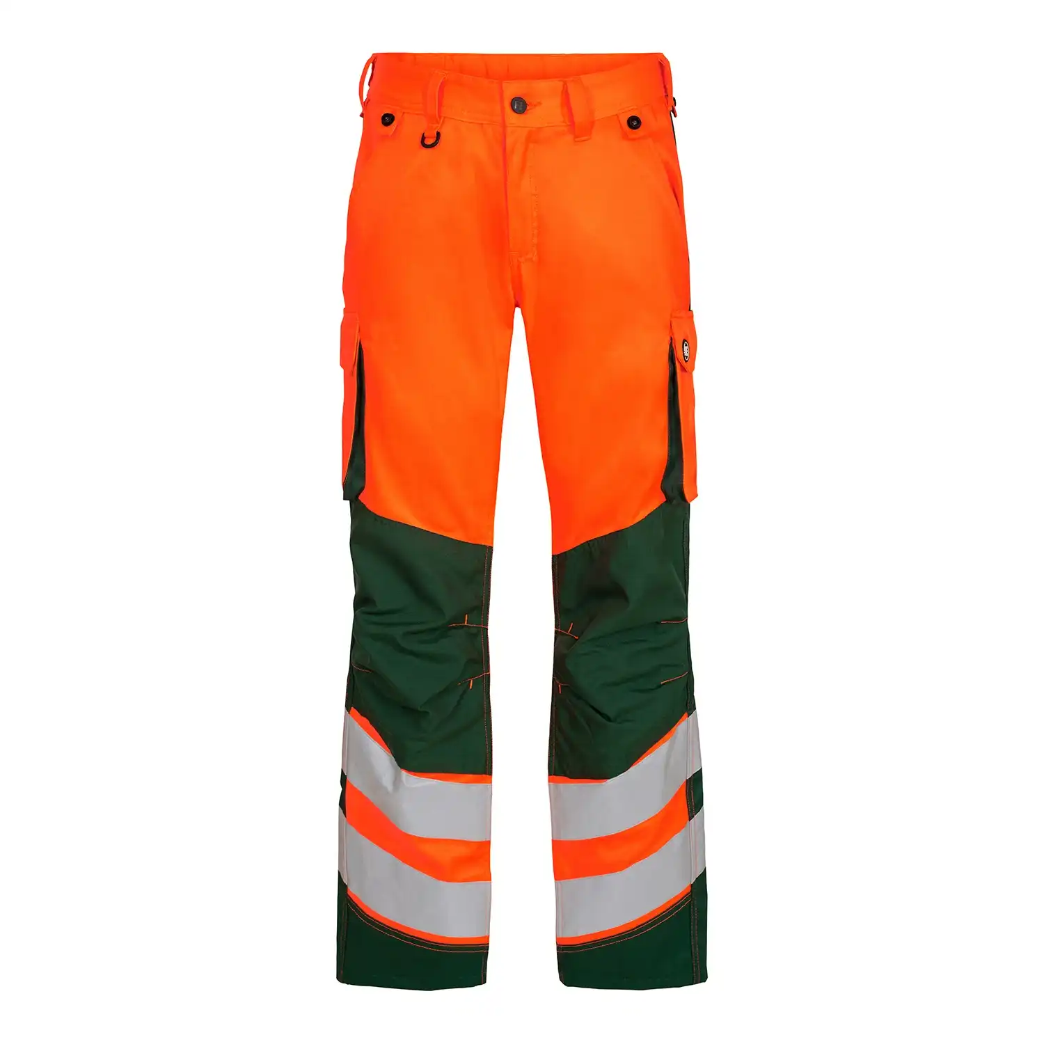 Warnschutz Bundhose "2545-319" Safety leicht Kl. 2 in orange/grün, 48 - Thumbnail 1