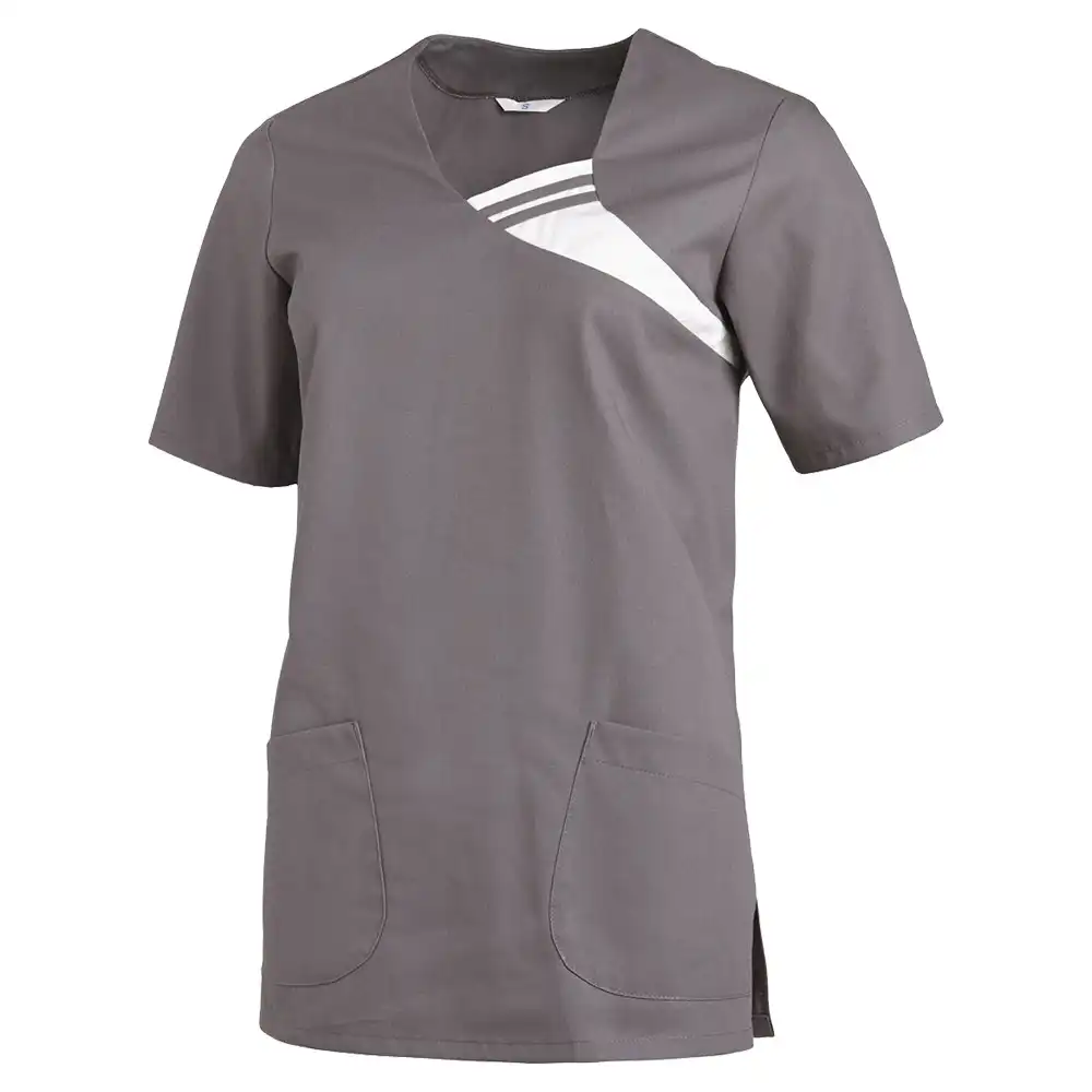 Damen-Schlupfjacke Halbarm "08/1255" in grau, L - Bild 1