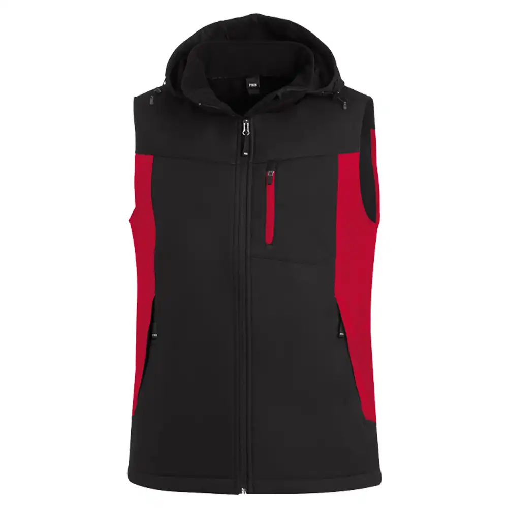 Softshellweste "JUSTUS" in rot/schwarz, XL - Thumbnail 1