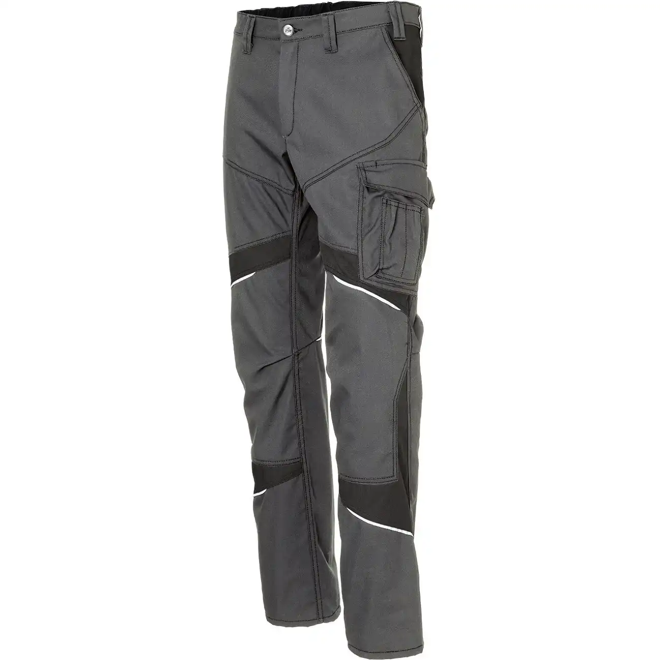 Damen Bundhose "ACTIVIQ cotton+" in anthrazit/schwarz, 34 - Bild 1