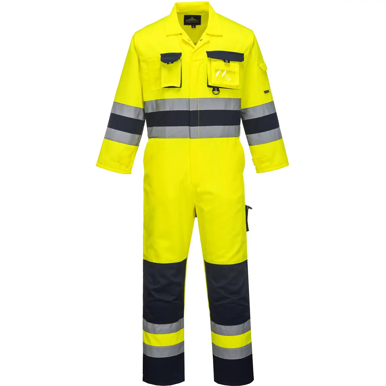 Warnschutz Overall "NANTES" in gelb/marine, L - Thumbnail 1