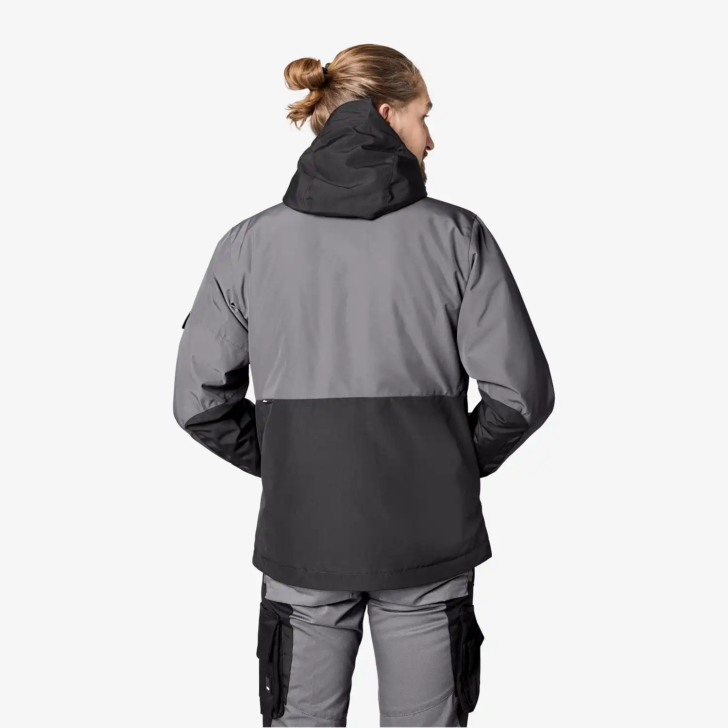 Winterjacke Primaloft® "GEORG" in grau/schwarz, XXL - Thumbnail 2