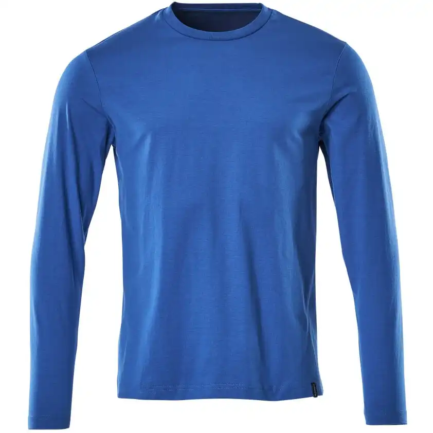 Longsleeve-Shirt "20181" Crossover in azurblau, XXL - Thumbnail 1