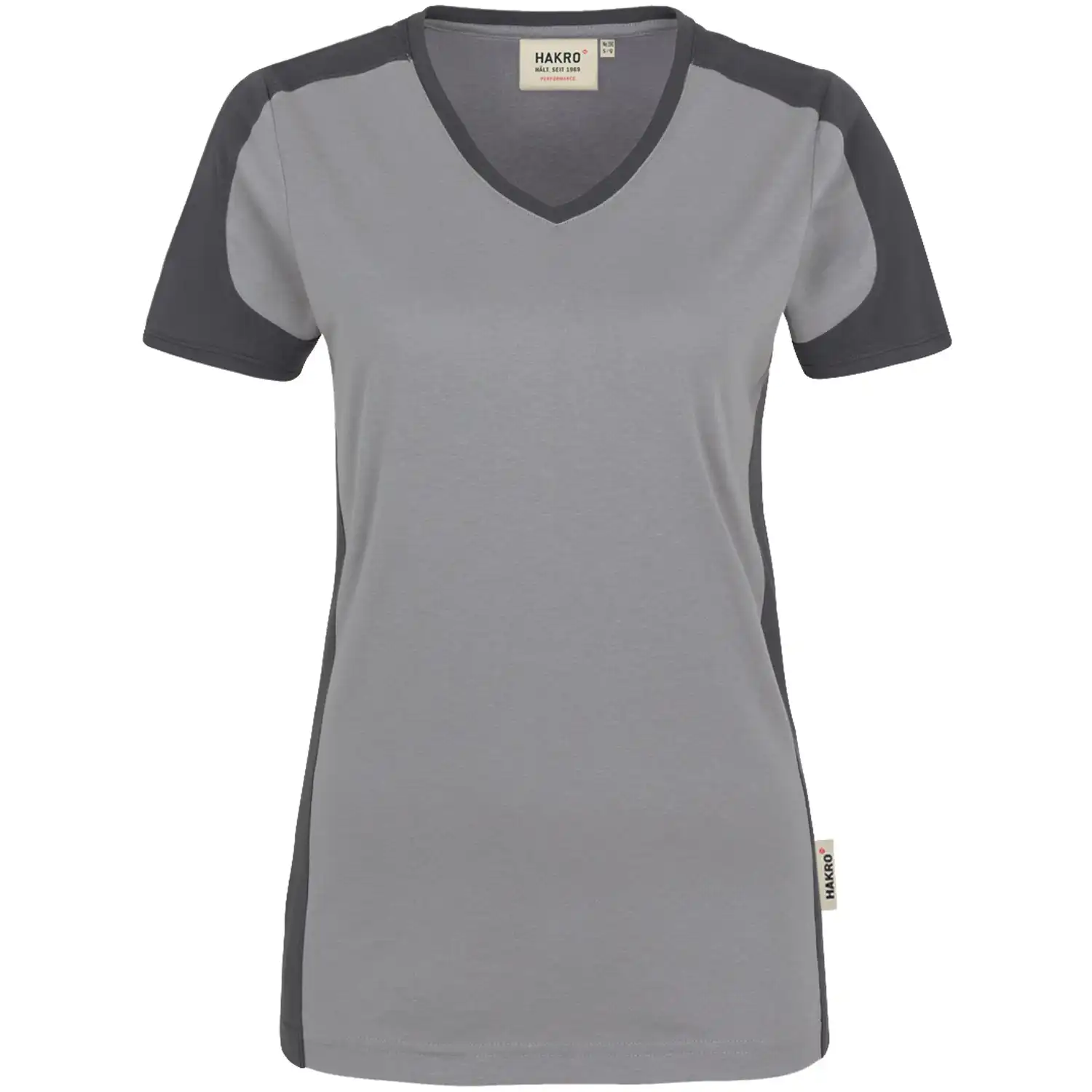 Damen V-Shirt "CONTRAST PERFORMANCE" 190 in titan, M - Bild 1