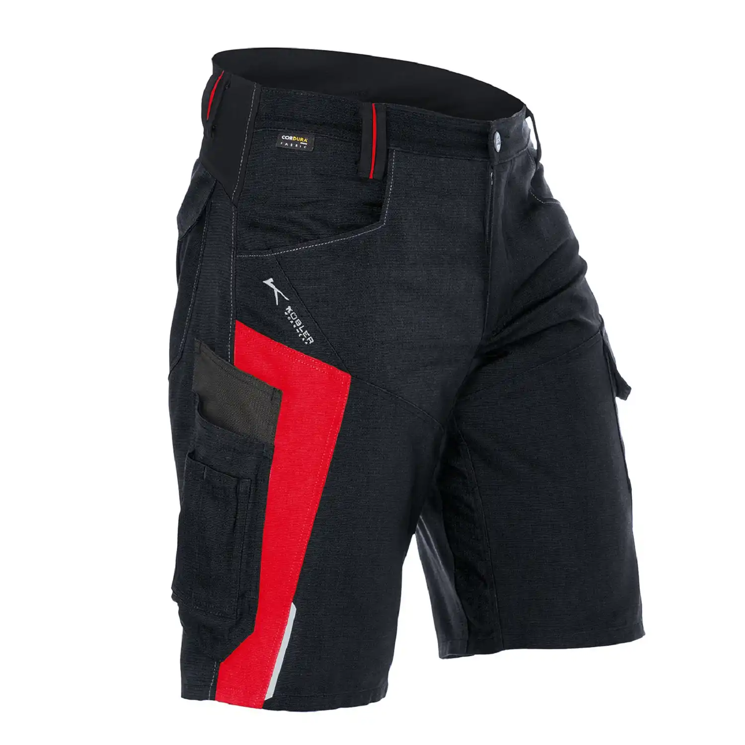 Herren Shorts BODYFORCE in schwarz/mittelrot, 54 - Thumbnail 1