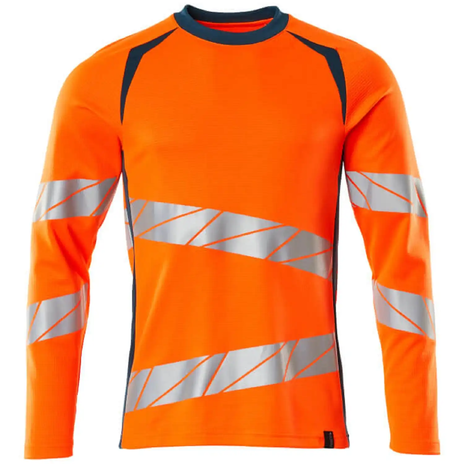 Warnschutz Langarmshirt "ACCELERATE SAFE" UV-Schutz in orange/dunkelpetroleum, 3XL - Thumbnail 1