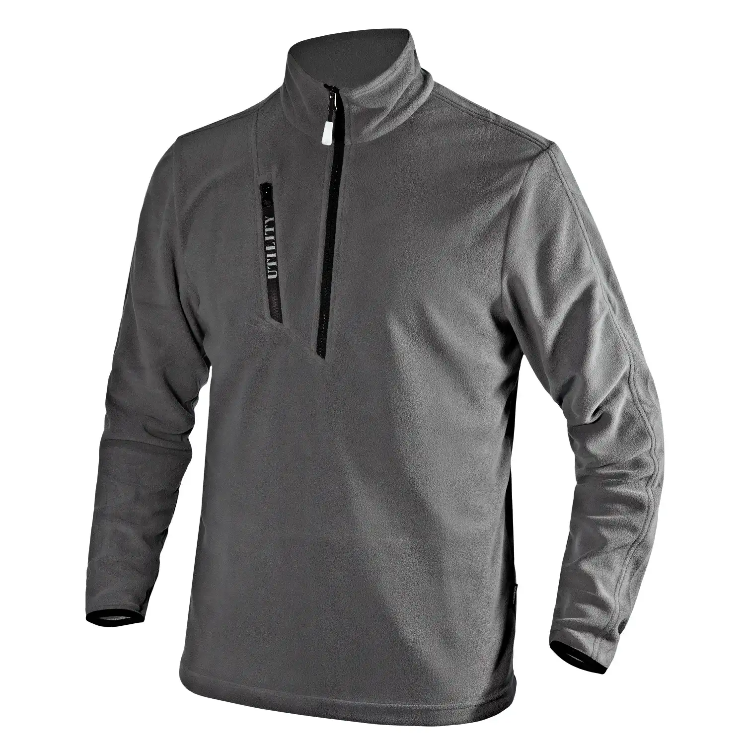 Microfleece Zip-Sweatshirt "POCKET LITEWORK"  in grau, XXL (DE size: XL) - Bild 1
