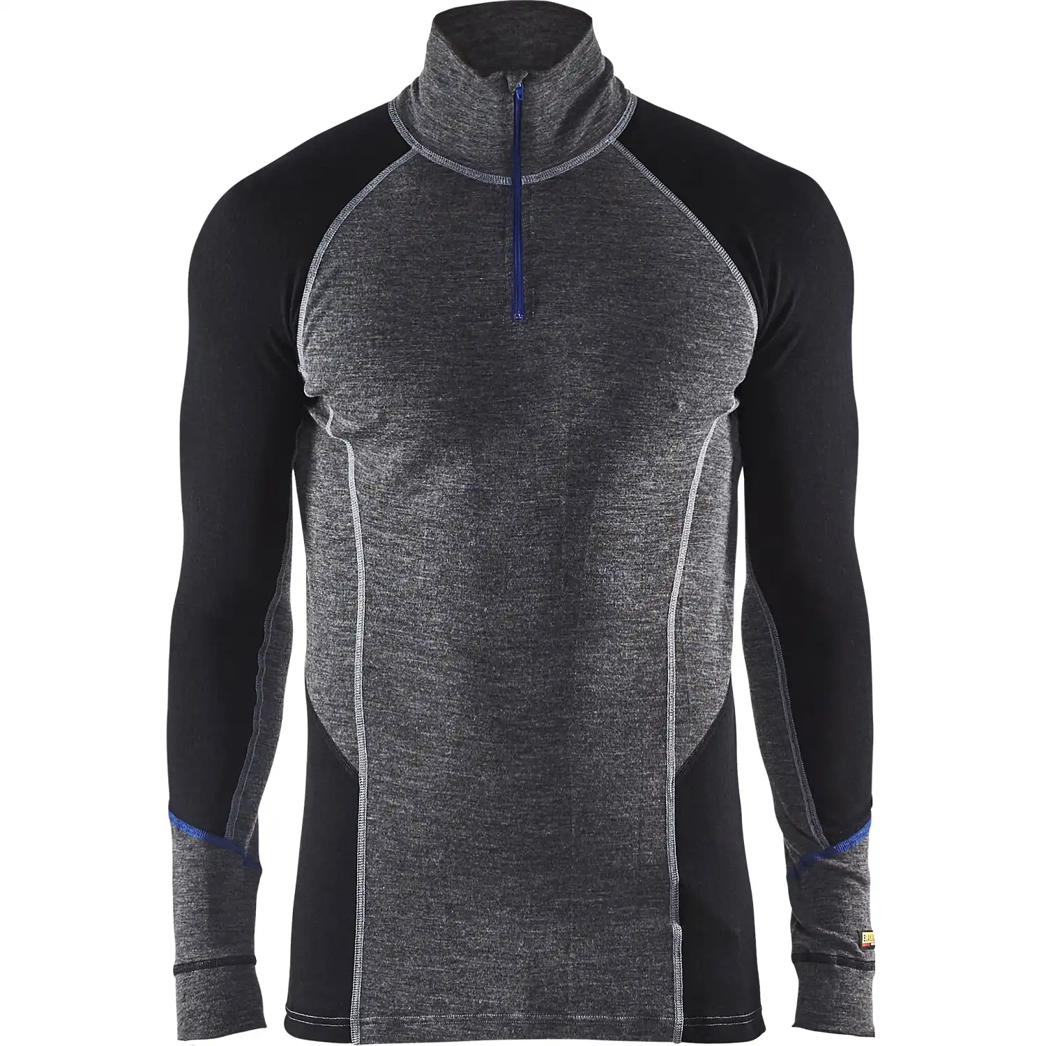 Merino Zip-Unterhemd lang "4899" WARM in XXL - Thumbnail 1