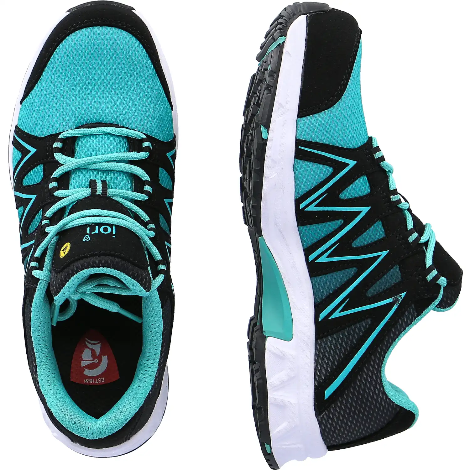 Damen Sicherheitshalbschuhe S1P "JO_SPEEDY BLACK-AQUA LOW" in 37 - Thumbnail 2