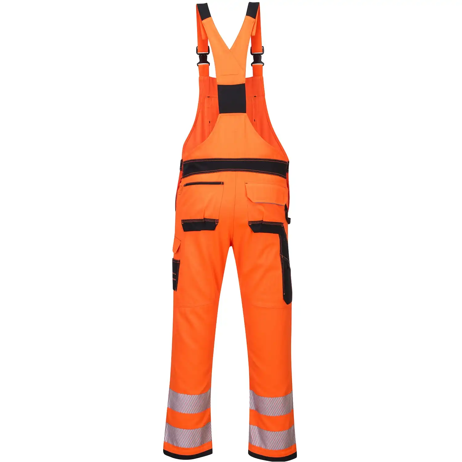 Warnschutz Latzhose "PW344" PW3 in orange/schwarz, S - Thumbnail 2