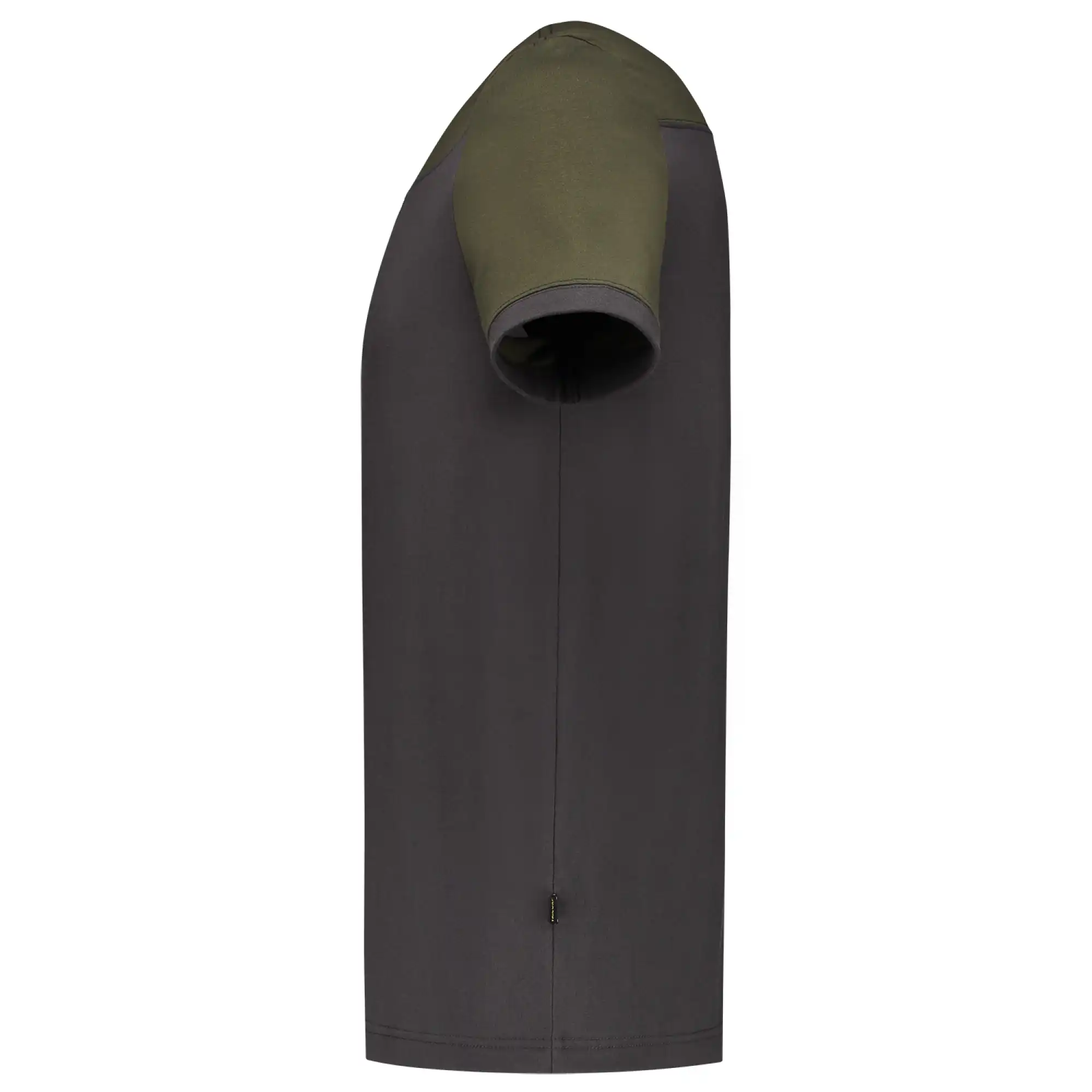 T-Shirt Bicolor "102006" Workwear in XS, dark grey/army - Thumbnail 3