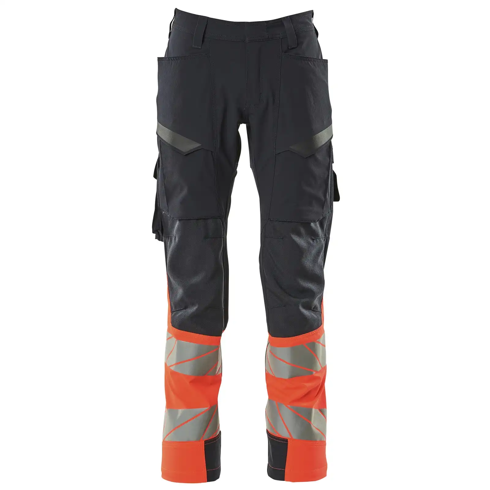 Warnschutz Stretch Bundhose leicht Kl. 1 "ACCELERATE SAFE" in schwarzblau/rot, 82C44 (EU 44) - Thumbnail 1