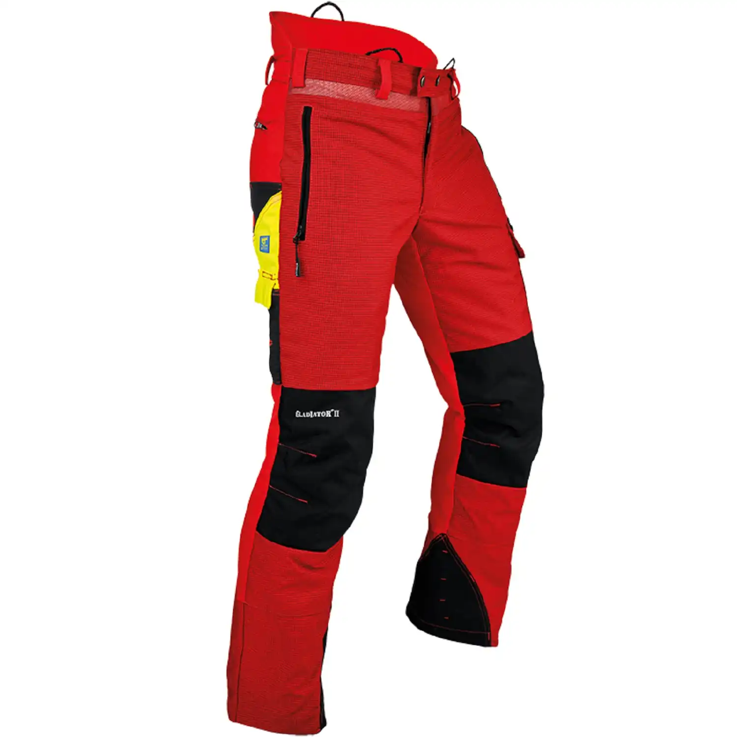 Schnittschutzhose "GLADIATOR II" Kl.2 in L - kurz, Rot - Thumbnail 1