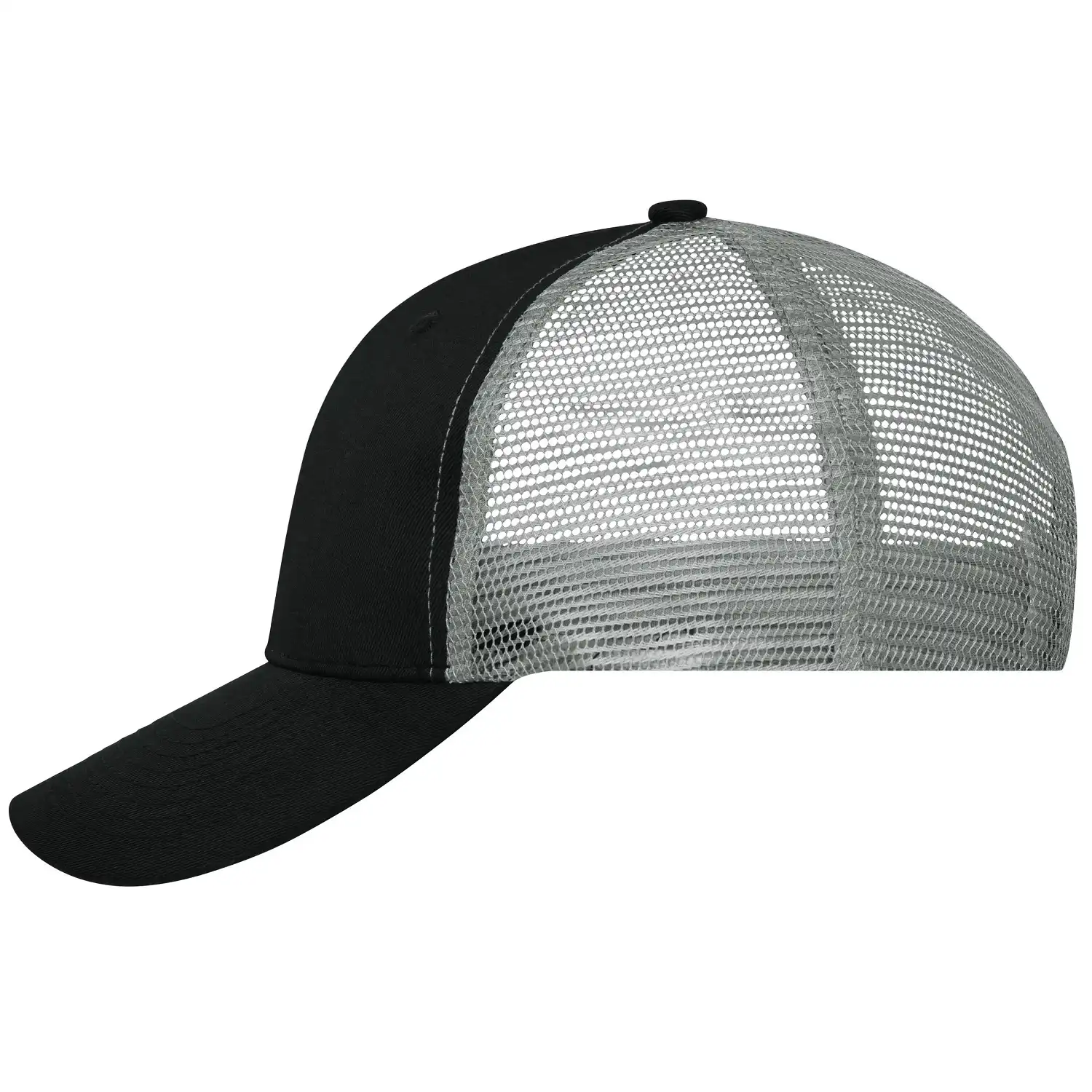 Mesh Basecap Trucker "MB6239" 6-Panel in black/black/dark-grey - Bild 1