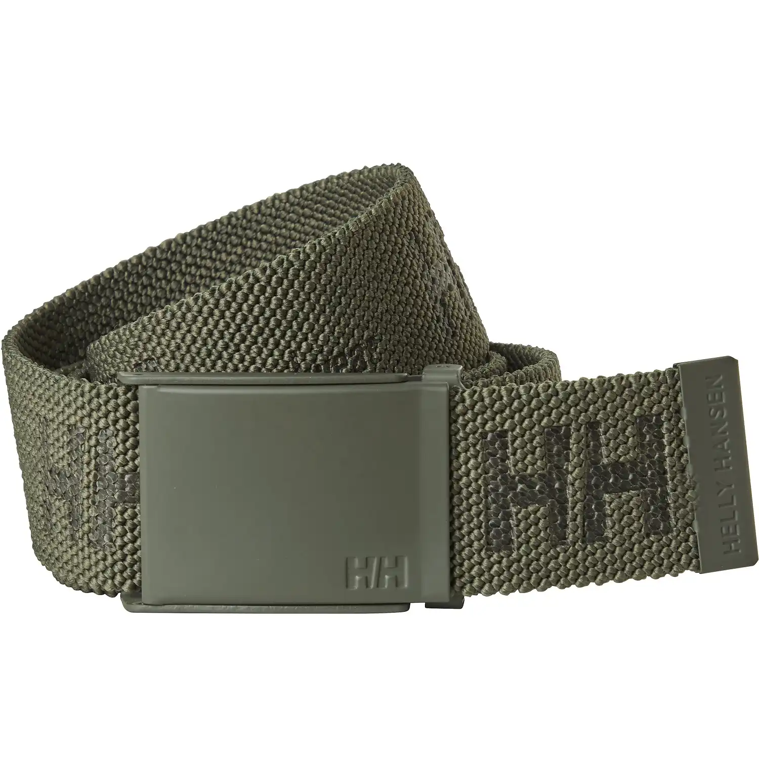 Stretch Textil-Gürtel "HH LOGO WEBBING BELT" in armygrün - Thumbnail 1