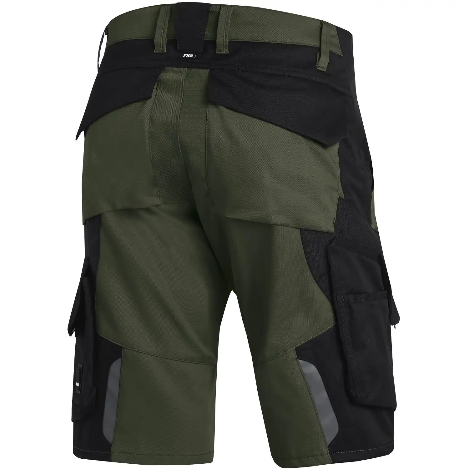 Arbeitsshorts "WULF" in oliv/schwarz, 52 - Thumbnail 2