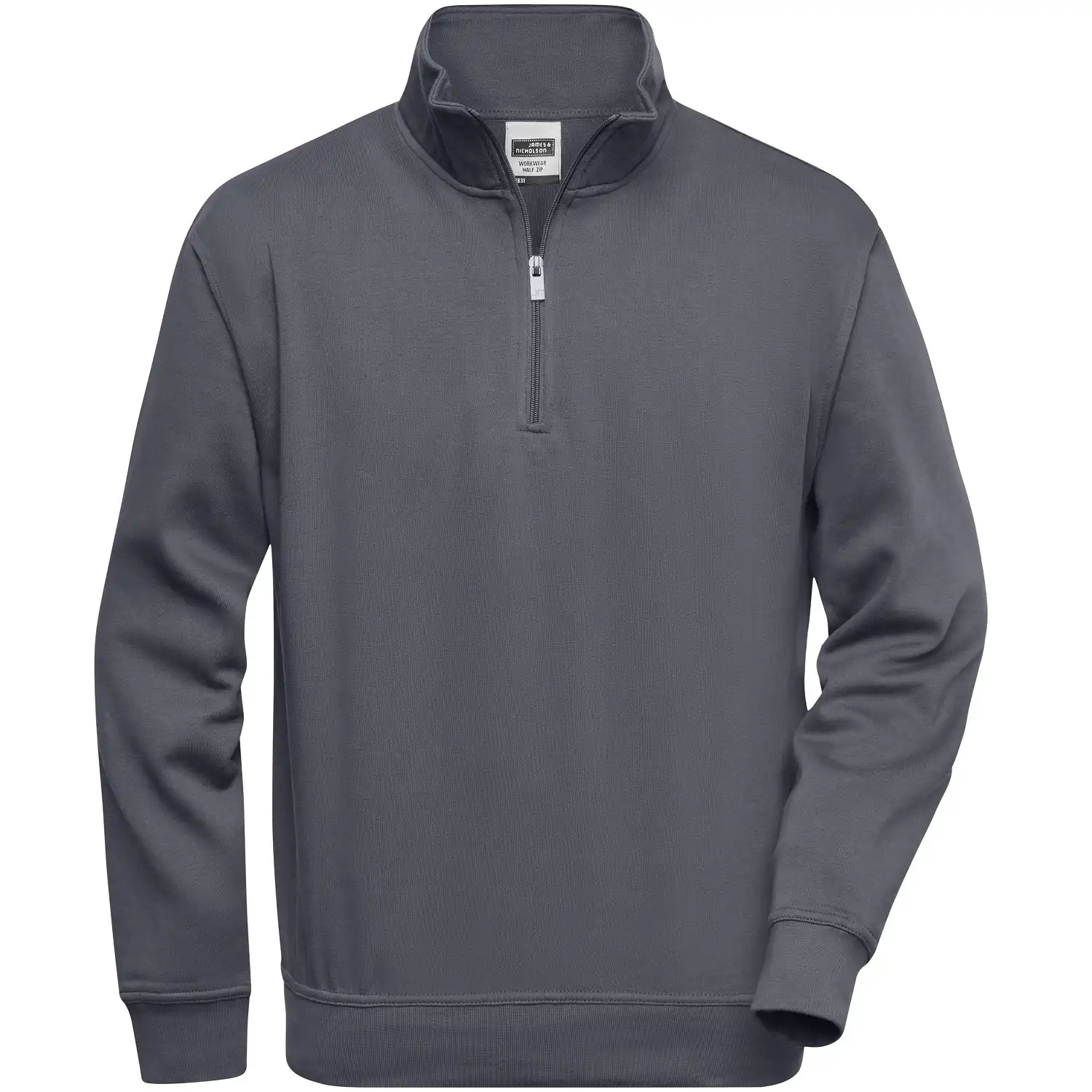 Zip-Sweatshirt "JN831" in carbon, L - Bild 1