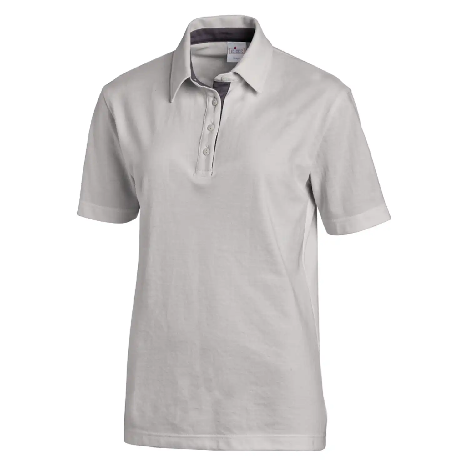 Polo T-Shirt "08/2637" in silbergrau, L - Bild 1