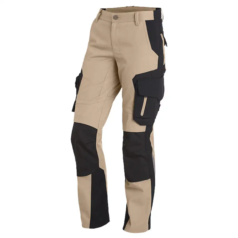 Damen-Arbeitshose "ALMA" in beige/schwarz, 34 - Thumbnail 1