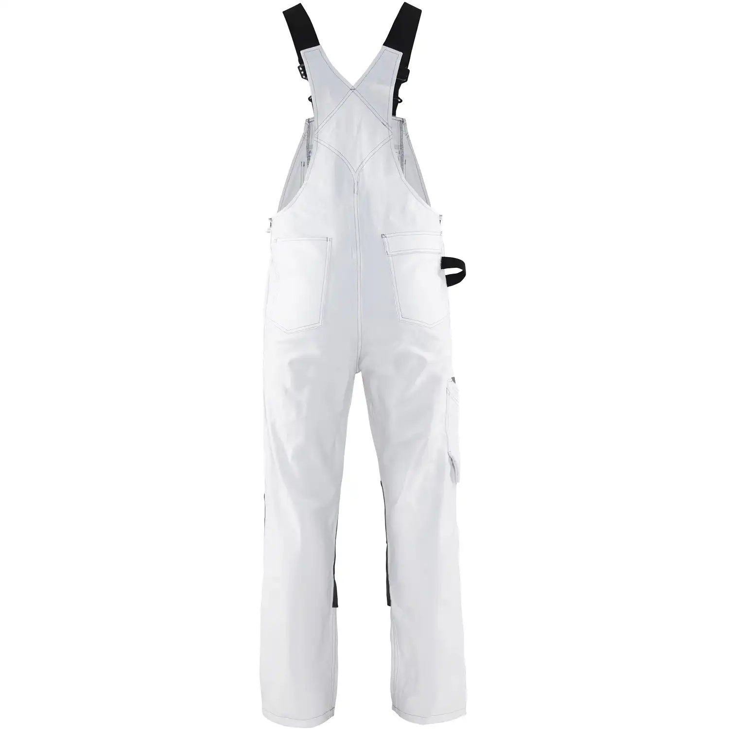 Maler Latzhose "2611" weiß/dunkelgrau in C50 - Thumbnail 2