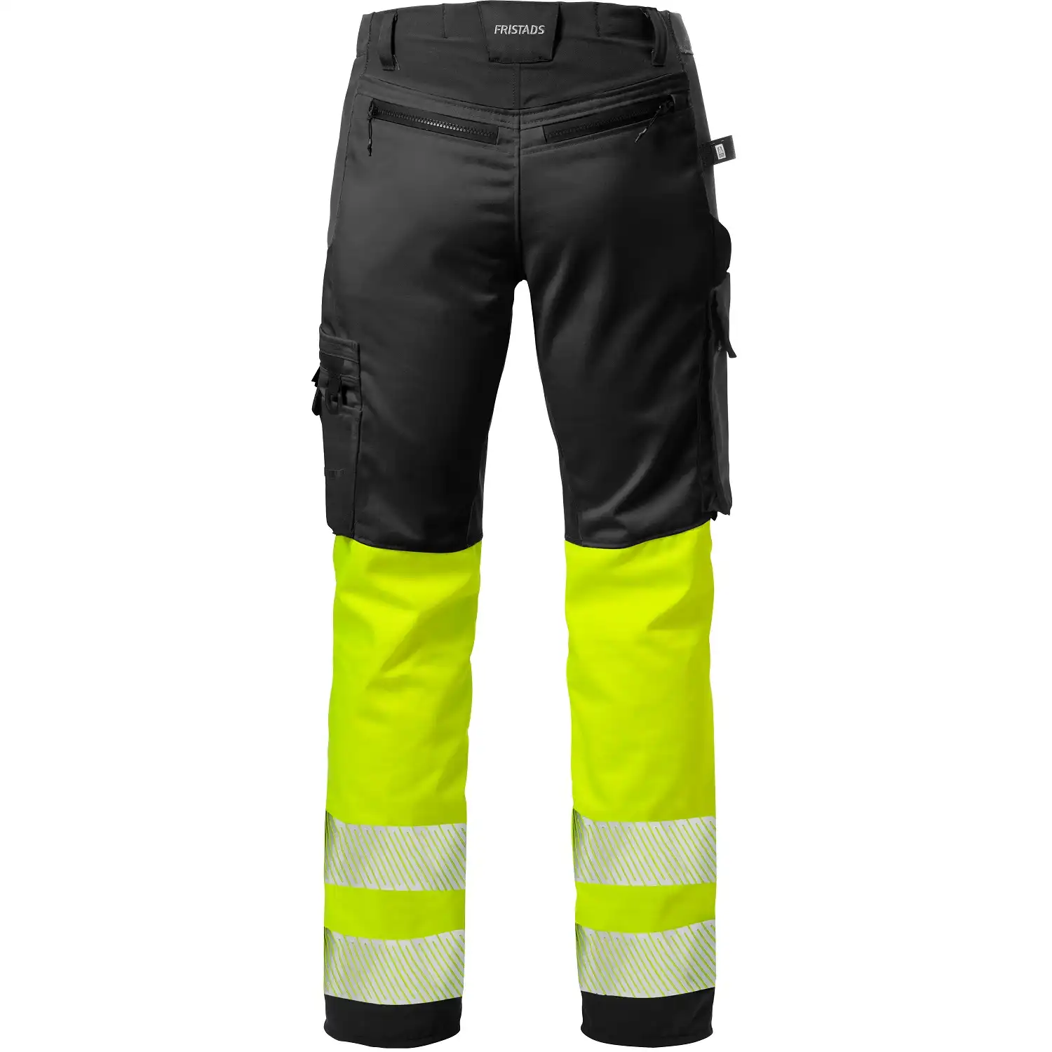 Damen Warnschutz Stretch Bundhose "2708 PLU" Stiby Kl. 1 in gelb/schwarz, R44 - Thumbnail 2