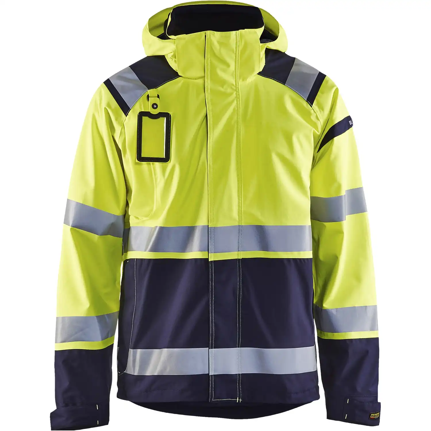 Warnschutz Shelljacke "4987" in gelb/marine, L - Thumbnail 1