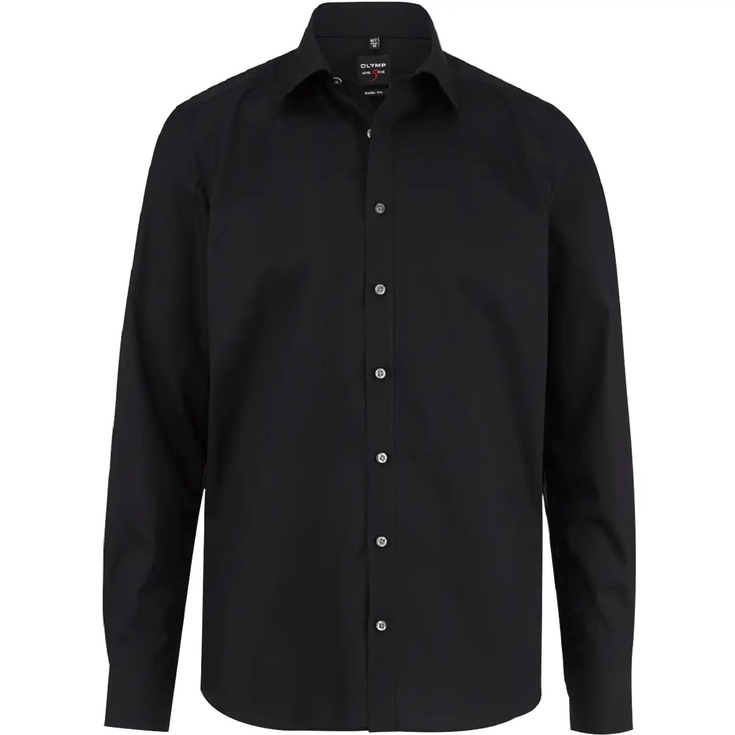 Hemd "LEVEL FIVE body fit" langarm schwarz in 44 - Thumbnail 1