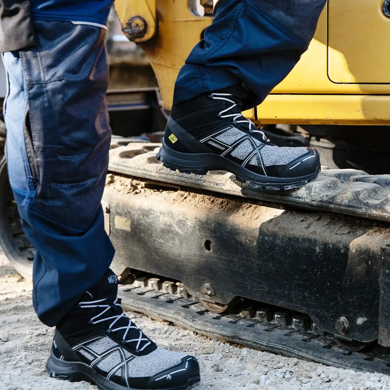 Sicherheitshochschuh S3 "BLACK EAGLE SAFETY PRO MID" black-silver in UK 8.5 (EU 43) - Thumbnail 3