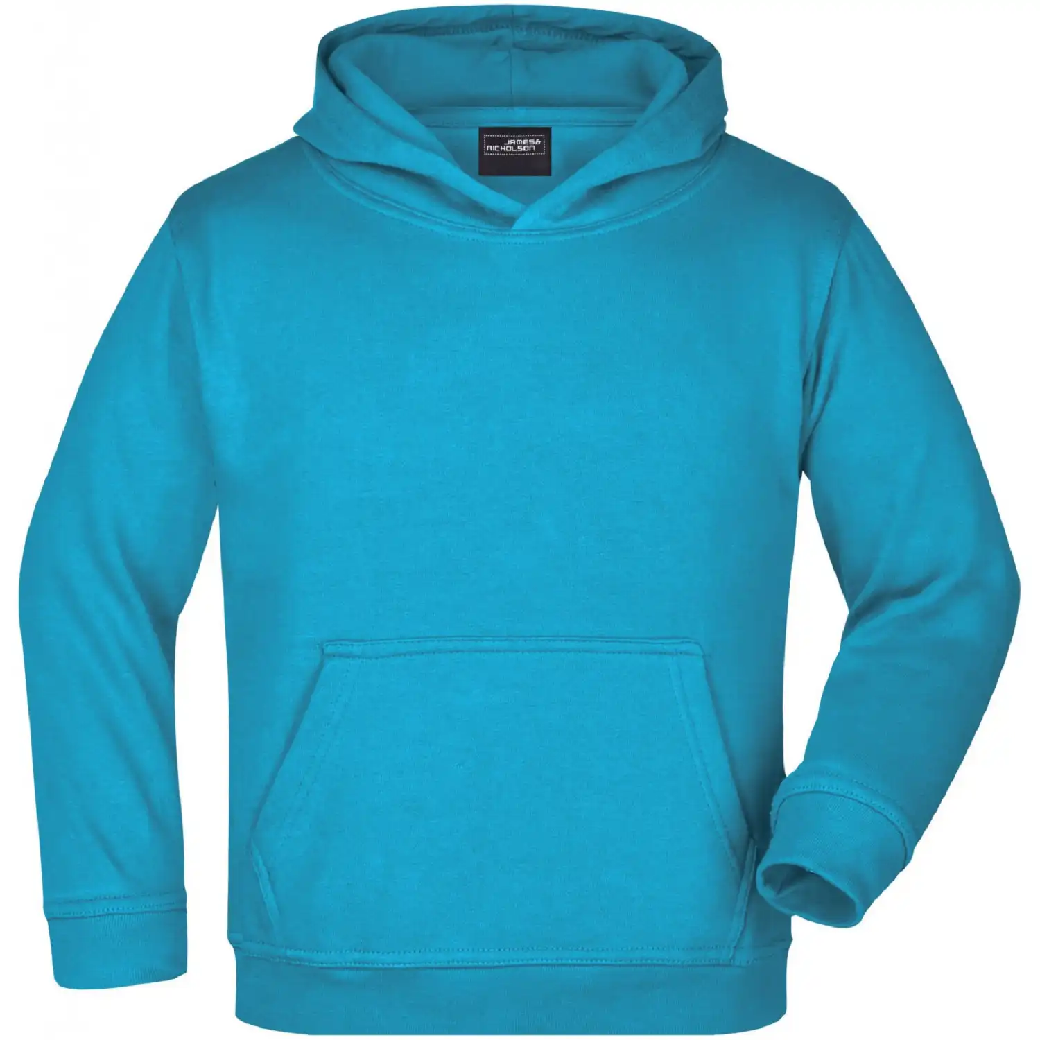 Kinder Kapuzensweatshirt "JN047K" in turquoise, XXL - Bild 1