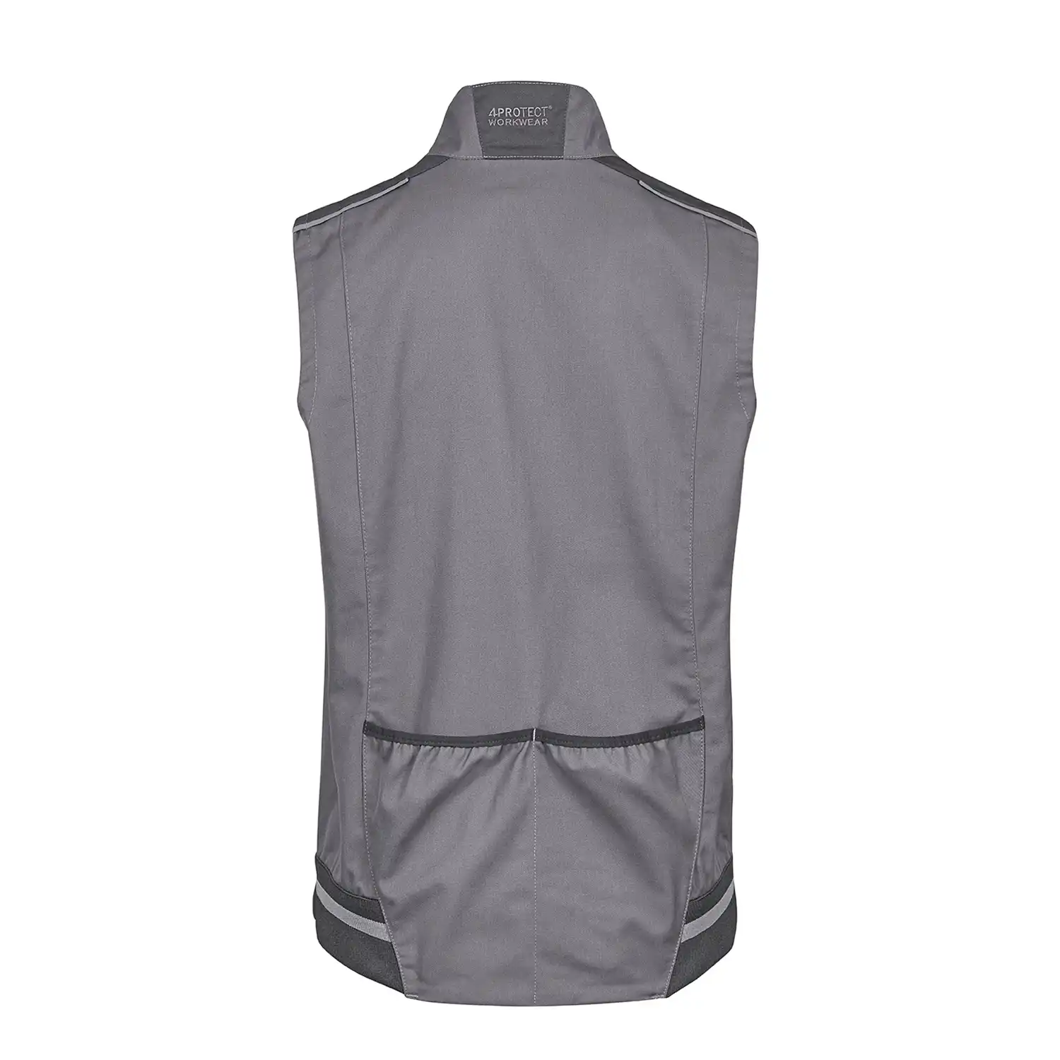 Workwear Weste in grau/schwarz, L - Thumbnail 2